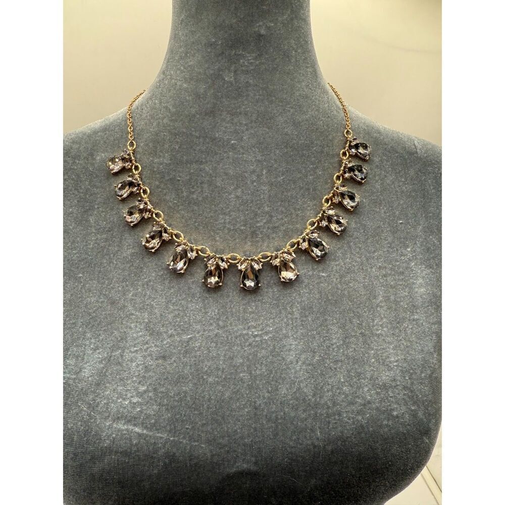 Charming Charlie gold tone Midnight Elegant Faux Crystals